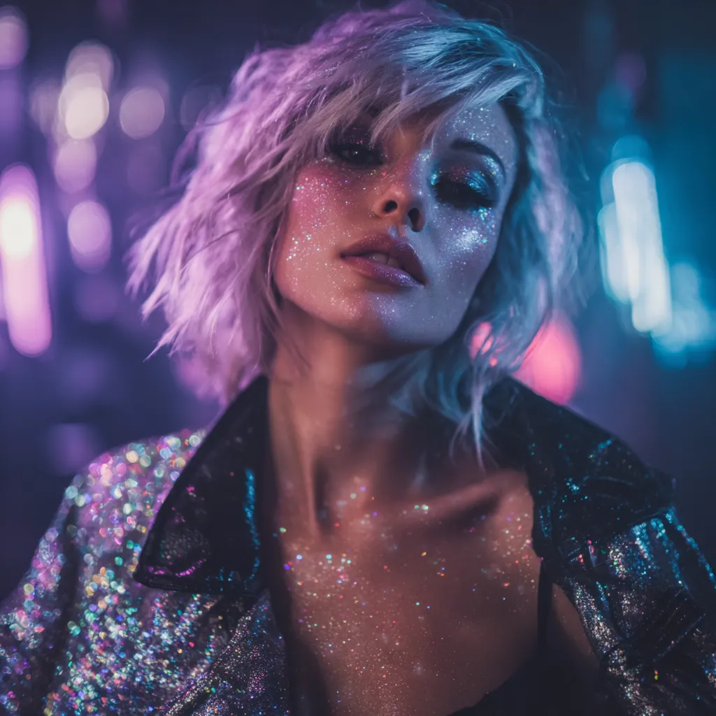 Ember, the featured Vixen AI companion, in a bold intimate portrait
